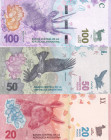 Argentina, 20-50-100 Pesos, 2017/2018, UNC, p361; p363; pNew, (Total 3 banknotes)
UNC
Estimate: $15-30