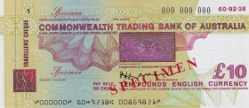 Australia, 10 Pounds, UNC, SPECIMEN
UNC
Commonwealth Trading Bank of Australia-Travellers Cheque
Estimate: $50-100
