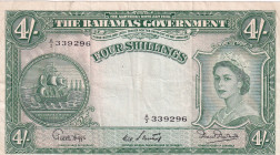 Bahamas, 4 Shillings, 1953, VF(+), p13b
VF(+)
Queen Elizabeth II. Potrait
Estimate: $75-150