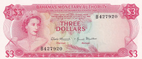 Bahamas, 3 Dollars, 1968, UNC, p28a
UNC
Estimate: $75-150