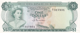 Bahamas, 1 Dollar, 1974, UNC(-), p35a
UNC(-)
Queen Elizabeth II. Potrait
Estimate: $30-60