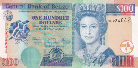 Belize, 100 Dollars, 2016, UNC, p71c
UNC
Queen Elizabeth II. Potrait
Estimate: $100-200