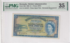 Bermuda, 1 Pound, 1966, VF, p20d
VF
PMG 35, Queen Elizabeth II. Potrait
Estimate: $150-300