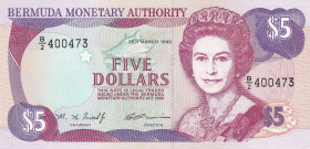 Bermuda, 5 Dollars, 1995, UNC, p41b
UNC
Queen Elizabeth II. Potrait
Estimate: $25-50
