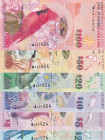 Bermuda, 2-5-10-20-50-100 Dollars, 2009, UNC, p57-p62, (Total 6 banknotes)
UNC
Estimate: $500-1000