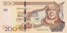 Bolivia, 200 Bolivianos, 2015, UNC, p247
UNC
Estimate: $50-100