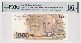 Brazil, 1.000 Cruzeiros, 1990, UNC, p231a
UNC
PMG 66 EPQ
Estimate: $25-50