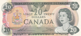 Canada, 20 Dollars, 1979, UNC, p93c
UNC
Queen Elizabeth II. Potrait
Estimate: $60-120