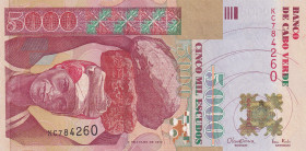 Cape Verde, 5.000 Escudos, 2000, AUNC, p67a
AUNC
Estimate: $50-100