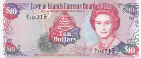 Cayman Islands, 10 Pounds, 1996, UNC(-), p18a
UNC(-)
Queen Elizabeth II. Potrait
Estimate: $20-40