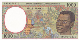 Central African States, 1.000 Francs, 1999, UNC, p302Ff
UNC
"F" Central African Republic
Estimate: $15-30
