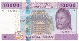 Central African States, 10.000 Francs, 2002, XF(+), p310M
XF(+)
M'' Central African Republic
Estimate: $15-30