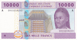 Central African States, 10.000 Francs, 2002, AUNC, p410Ac
AUNC
A'' Gabon
Estimate: $25-50