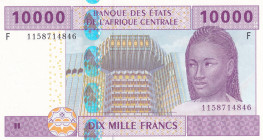 Central African States, 10.000 Francs, 2002, UNC, p510Fc
UNC
F'' Equatorial Guinea
Estimate: $50-100