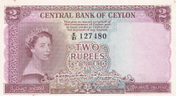 Ceylon, 2 Rupees, 1954, UNC, p50b
UNC
Queen Elizabeth II. Potrait
Estimate: $275-550