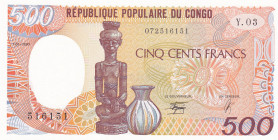 Congo Republic, 500 Francs, 1990, UNC, p8c
UNC
Estimate: $15-30