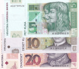 Croatia, 5-10-20 Kuna, 2001/2014, UNC, p37; p38; p44, (Total 3 banknotes)
UNC
Estimate: $15-30