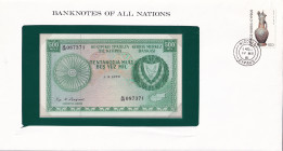 Cyprus, 500 Mils, 1979, UNC, p42c, FOLDER
UNC
In its stamped and stamped special envelope.
Estimate: $50-100