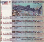 Djibouti, 40 Francs, 2017, UNC, pNew, (Total 5 consecutive banknotes)
UNC
Commemorative banknote
Estimate: $25-50