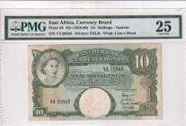 East Africa, 10 Shillings, 1958/1960, VF, p38
VF
PMG 25, Queen Elizabeth II. Potrait
Estimate: $100-200