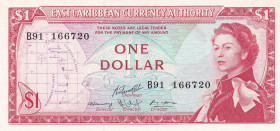 East Caribbean States, 1 Dollar, 1965, UNC(-), p13f
UNC(-)
Queen Elizabeth II. Potrait
Estimate: $30-60