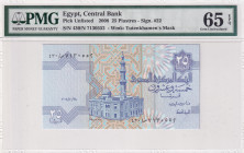 Egypt, 25 Piastres, 2008, UNC, p57
UNC
PMG 65 EPQ
Estimate: $25-50