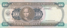 El Salvador, 100 Colones, 1995, UNC, p140a
UNC
Estimate: $50-100