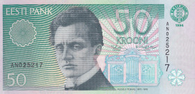 Estonia, 50 Krooni, 1994, UNC, p78a
UNC
Estimate: $15-30
