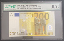 European Union, 200 Euro, 2002, UNC, p19x
UNC
PMG 65 EPQ
Estimate: $400-800