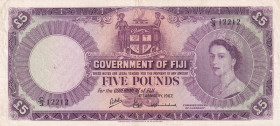 Fiji, 5 Pounds, 1967, XF, p54f
XF
Queen Elizabeth II. Potrait
Estimate: $700-1400