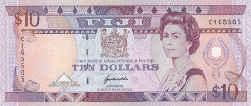 Fiji, 10 Dollars, 1992, UNC, p94
UNC
Queen Elizabeth II. Potrait
Estimate: $50-100