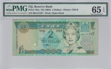 Fiji, 2 Dollars, 2002, UNC, p104a
UNC
PMG 65 EPQ
Estimate: $25-50