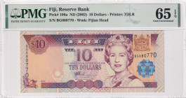 Fiji, 10 Dollars, 2002, UNC, p106a
UNC
PMG 65 EPQ
Estimate: $30-60