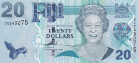 Fiji, 20 Dollars, 2007, UNC, p112a
UNC
Queen Elizabeth II. Potrait
Estimate: $15-30