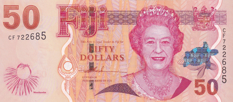 Fiji, 50 Dollars, 2007, UNC, p113a
UNC
Queen Elizabeth II. Potrait
Estimate: ...