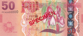 Fiji, 50 Dollars, 2013, UNC, p118s, SPECIMEN
UNC
Estimate: $50-100