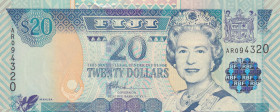 Fiji, 20 Dollars, 2002, UNC, p137
UNC
Queen Elizabeth II. Potrait
Estimate: $20-40