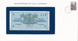 Finland, 5 Markkaa, 1963, UNC, p106A, FOLDER
UNC
In its stamped and stamped special envelope.
Estimate: $15-30