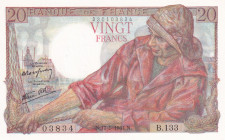 France, 20 Francs, 1944, UNC, p100a
UNC
Estimate: $50-100