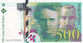 France, 500 Francs, 1994, UNC(-), p160a
UNC(-)
Estimate: $50-100