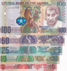 Gambia, 5-10-25-50-100 Dalasis, 2006, UNC, p25-p29, (Total 5 banknotes)
UNC
Estimate: $15-30