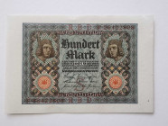 Germany, 100 Mark, 1920, UNC, p69b
UNC
Estimate: $20-40