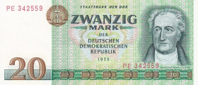 Germany - Democratic Republic, 20 Deutsche Mark, 1975, UNC, p29a
UNC
Estimate: $20-40
