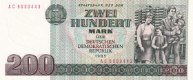 Germany - Democratic Republic, 200 Deutsche Mark, 1985, UNC, p32
UNC
Estimate: $15-30