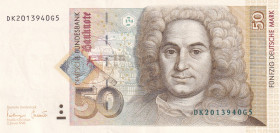 Germany - Federal Republic, 50 Deutsche Mark, 1996, XF, p45
XF
Estimate: $40-80