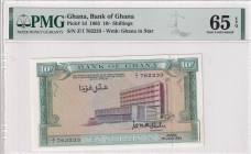 Ghana, 10 Shillings, 1963, UNC, p1d
UNC
PMG 65 EPQ
Estimate: $50-100