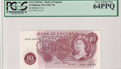 Great Britain, 10 Shillings, 1966/1970, UNC, p373c
UNC
PCGS 64 PPQ
Estimate: $35-70