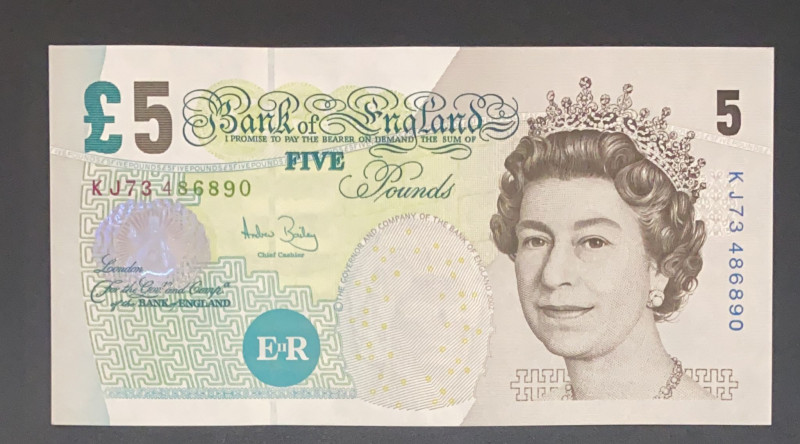 Great Britain, 5 Pounds, 2004, UNC, p391c
UNC
Queen Elizabeth II portrait, Pol...
