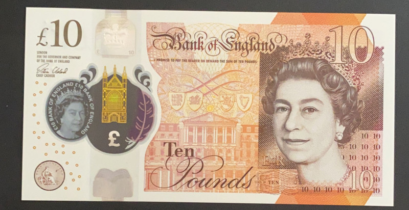 Great Britain, 10 Pounds, 2016, UNC, p395
UNC
Polymer plastics banknote
Estim...