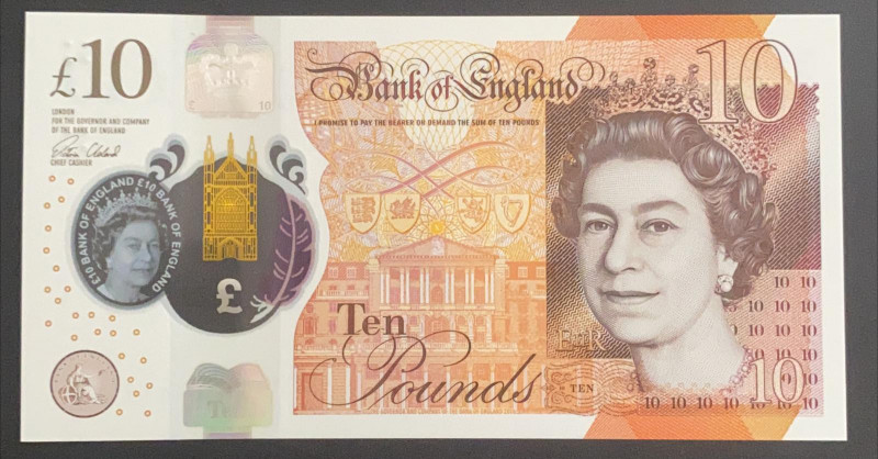 Great Britain, 10 Pounds, 2016, UNC, p395
UNC
Queen Elizabeth II portrait, Pol...